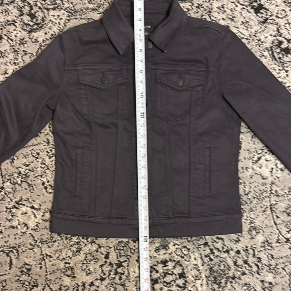 Washed black  Denim Jacket - Picture 4 of 10